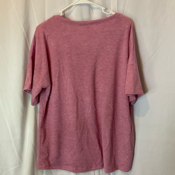 Sew in Love Women’s Short Sleeve V-Neck Light Plum Heathered Size Large - Picture 6 of 11